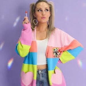 CakeWorthy x Powerpuff girls cardigan